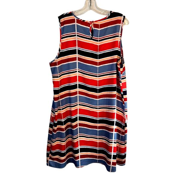 Faded Glory Women's Dress 2XL 2X XXL Multicolor Sleeveless Sun Plus Size 20 20W - Picture 6 of 7